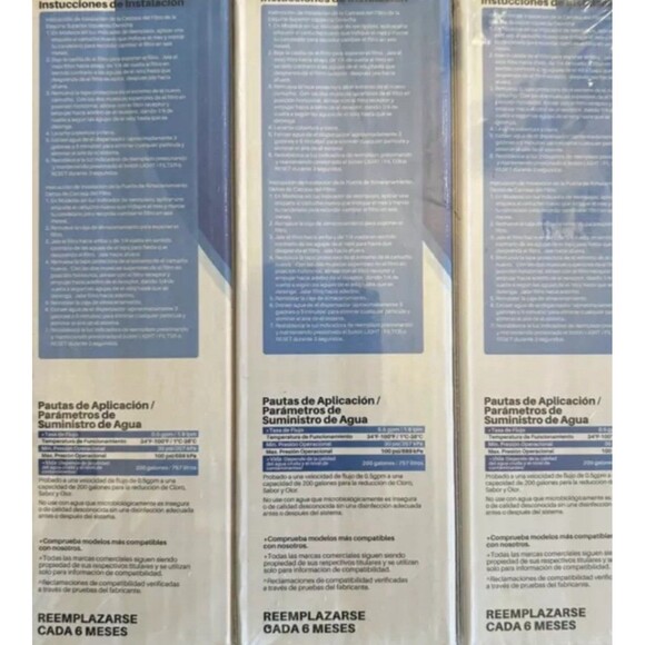 PurePlus Refrigerator Water Filters PP RWF1200A 3 Pack & AF004 Air Filters NEW - Picture 2 of 4